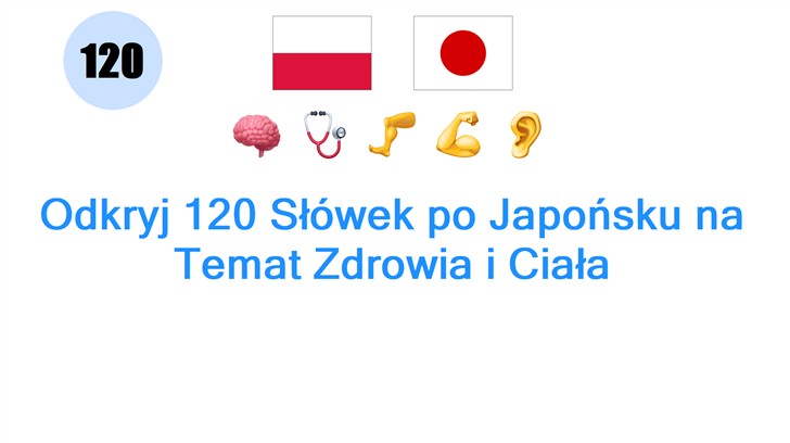 Odkryj 120 Słówek po Japońsku na Temat Zdrowia i Ciała